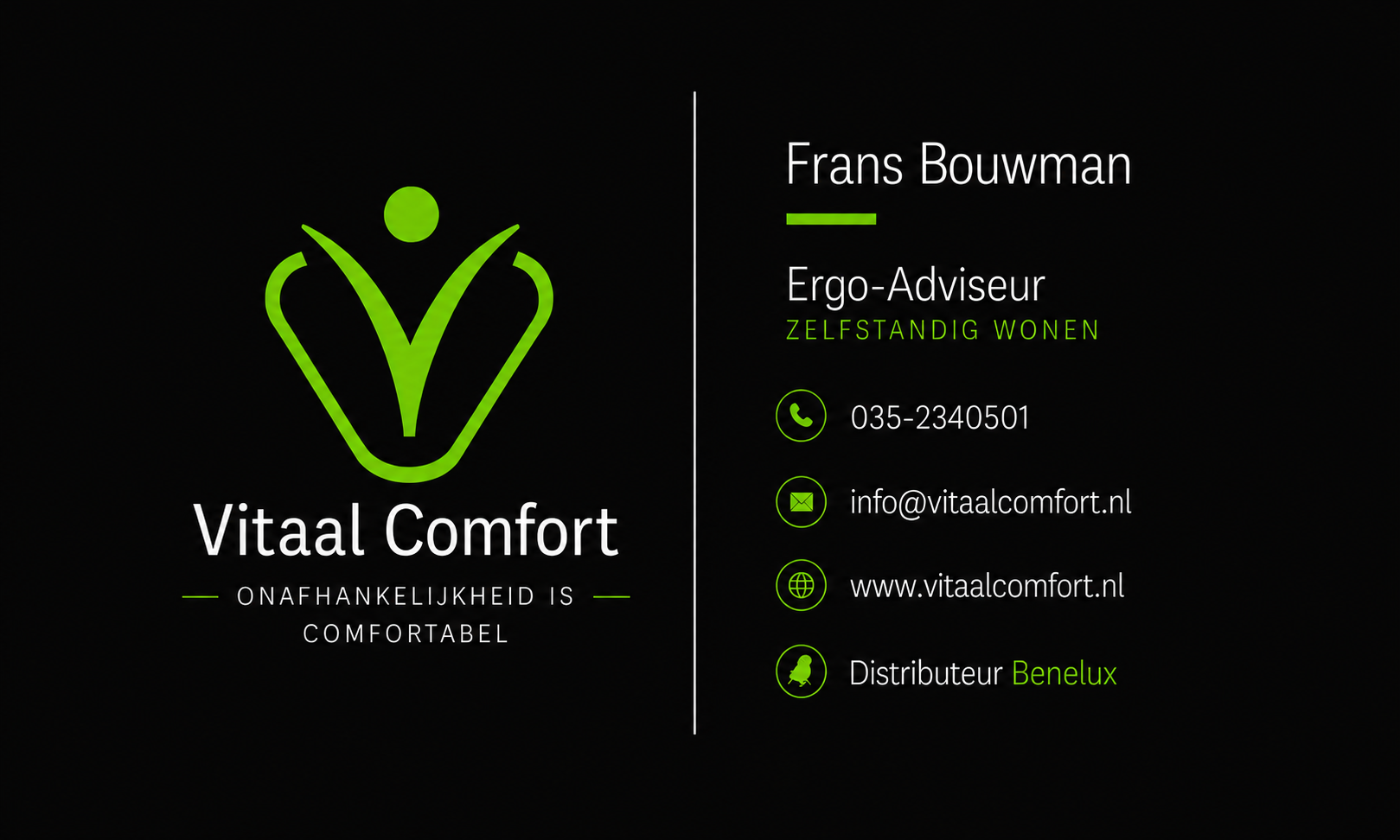 Vitaal Comfort — Frans Bouwman, Ergo-Adviseur